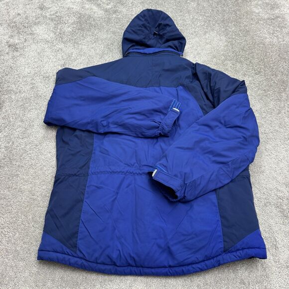 L.L. Bean Vintage Y2K Insulated Ski Snow Hoodie Jacket Mens Large Blue Nylon - Picture 1 of 16